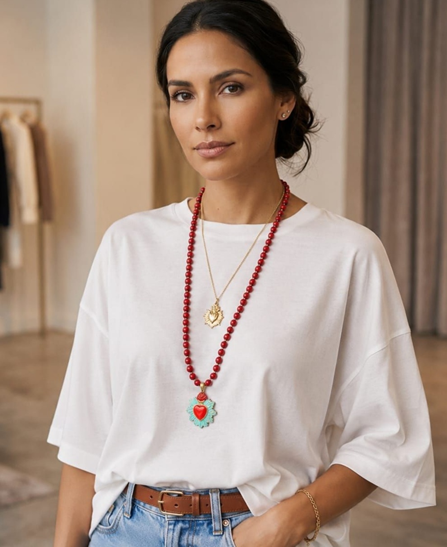 Collar chicle Sagrado Corazón