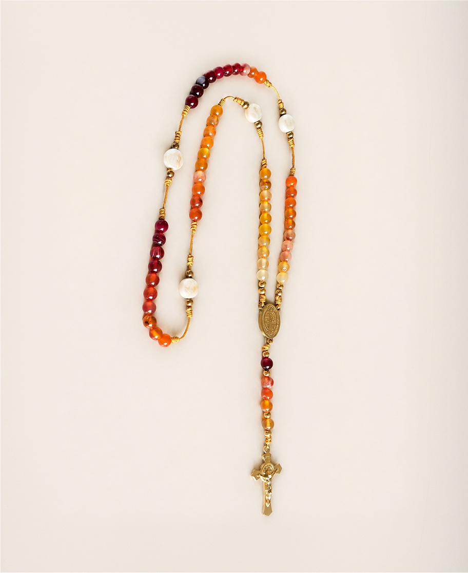 Rosario Virgen María (Piedra Natural)
